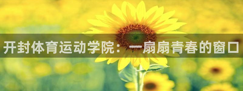 678体育知识：开封体育运动学院：一扇扇青春的窗口